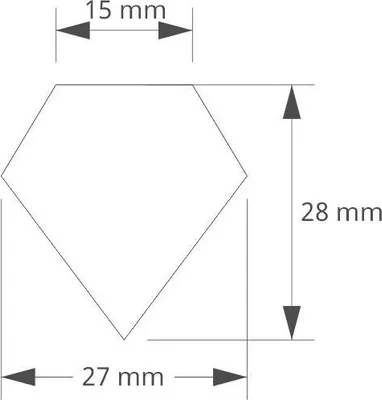 Produktbild von Rubbelaufkleber DIAMANT 15x28mm HOLO x10