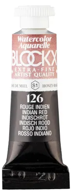 Produktbild von Blockx 3x Extrafeine Aquarellfarbe, Tube 5ml - Indisch Rot 43126BXC