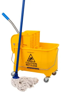 Moppedimer mit Wringer, 22 Qt, Gelb, 41,28x27,31x62,23 cm, Kunststoff