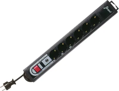 Produktbild von REV Überspannungsschutz 6-fach 3,0 m Supra-Guard schwarz