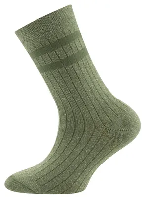 Produktbild von Kinder- und Damensocken aus Baumwolle mit Ripp und Glitzer – Grün – 39-42