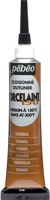 Produktbild von Pebeo Porcelaine 150 Outliner, 20 ml, 08 Vermeil