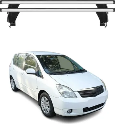 Image de Barres de toit Transversales pour Toyota Corolla Verso 2001-2003 Alu Gris 2x
