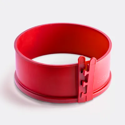 Produktbild von coox Springform mit Porzellan-Servierplatte 18 cm in rot