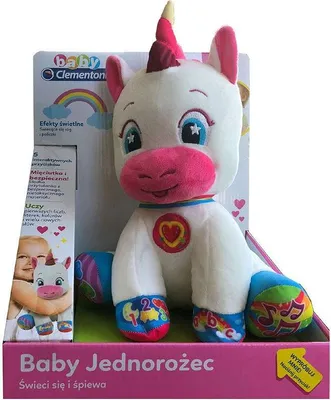 Zdjęcie produktu dla Clementoni Interaktywny Pluszowy Jednorożec – Magia kolorów i dźwięków dla maluszków!