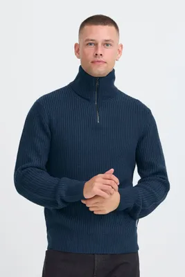 Produktbild von Blend BHMRibe Herren Strickpullover Troyer Grobstrick Pullover regular fit