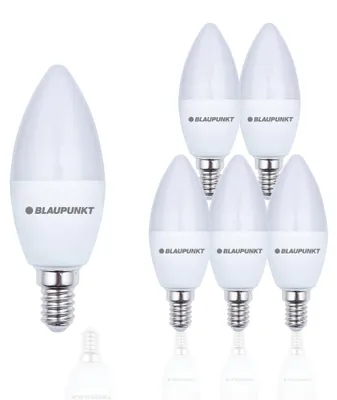 Produktbild von Blaupunkt Glühbirne e14 - Led Lampe Kerzenform - 7W (50W) - 595 Lm - Neutralweiß 4000K - Nicht‑Dimmbar - 6er Set