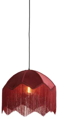 Immagine prodotto di Light & Living - lampada a sospensione - Malacia - rosso - raffia velluto - Ø 40cm - E27 - 2986217