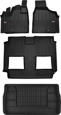 Zdjęcie produktu dla Zestaw dywaników podłogowych i wykładziny bagażnika OMAC do Dodge Grand Caravan 2007-2020 guma 4x