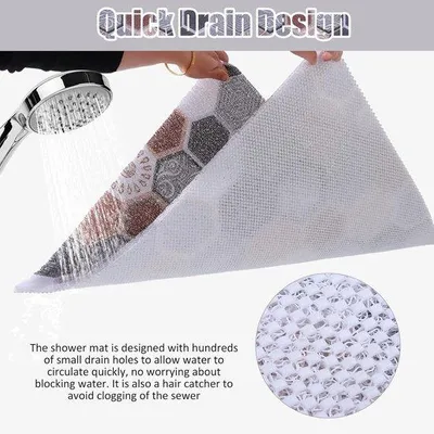 Produktbild von PVC Badmat für die Dussebene - Schnell trocknende weiche PVC-Badmat für die Dussebene