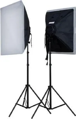 Image de Falcon Eyes 290502, Noir, Blanc, 80 W, 500 x 500 mm, 2 pces, 2 lampe(s)