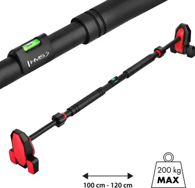Immagine prodotto di Barra per trazioni da porta, triplo supporto, 100-120 cm