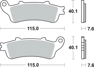 Produktbild von Bremsbeläge TRW MCB692