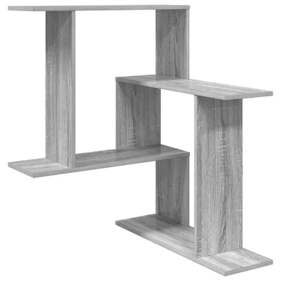 Immagine prodotto di vidaXL Scaffale a parete Sonoma grigio, 67 x 67 x 87 cm, materiale composito in legno
