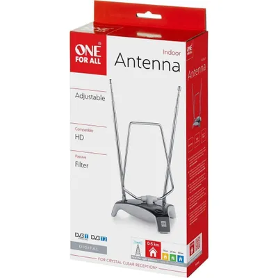 Produktbild von One For All SV 9305, Schwarz, Grau, Silber, Dual, 1,8 m