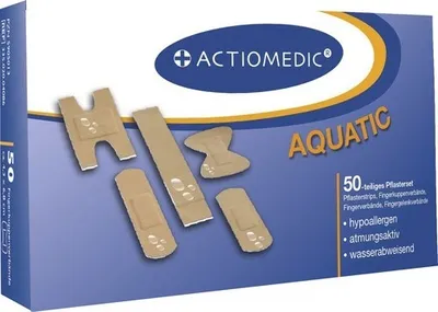 Produktbild von Actiomedic® Aquatic Pflasterset, 50-tlg.