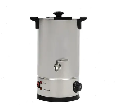 Produktbild von Wachsschmelzer - Wachs Schmelztopf 10L - 1800W Schnellaufheizung - 220-240V - 30-110°C Einstellbar - 304 Edelstahl - Für Kerzen & Schmuck - Silber
