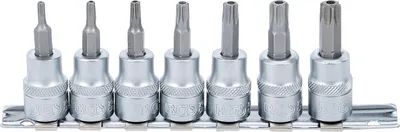 Image de BGS 9341 | Jeu de douilles à embout | 10 mm (3/8") | Profil en T (pour Torx) avec alésage T15 - T50 | 7 pcs.