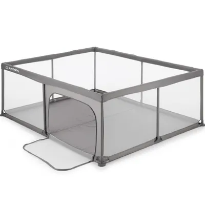 Produktbild von Laufgitter für Babys Laufstall Baby 150x200 cm Faltbar Sicher und stabil Krabbelgitter für Kinder mit atmungsaktivem Netz und Rutschfester Basis für Kinder grau Sun Baby