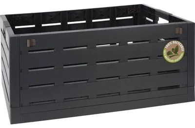 Produktbild von Faltbox Aufbewahrungsbox 60 Liter anthrazit Kunststoff klappbar extra stabil