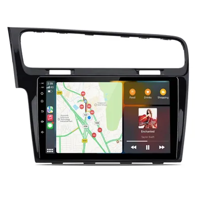Obrázek produktu pro 10palcové autorádio s operačním systémem Linux pro Volkswagen Golf 7 VII MK7, rok výroby 2012-2018, s GPS, Android Auto, navigací, RDS, ovládáním na volantu a ekvalizérem