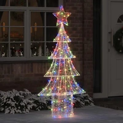 Zdjęcie produktu dla vidaXL Choinka z 240 diodami LED wielokolorowa 180 cm akrylowa