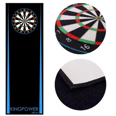 Produktbild von Dart Darts Teppich Dartteppich Dartmatte 237x80 cm Steeldart Dartpfeile Dartboard Zubehör Abwurflinie Schutz Gummi Dartscheibe verschiedene Designs Kingpower, Design:Design 9