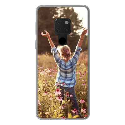 Produktbild von MuchoWow® Handyhülle Schutzhülle Hülle für Huawei P40 Lite Frau - Blumen - Frühling Silikon Softcase Handy Hülle - Handy