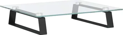Produktbild von vidaXL Monitorständer Schwarz 40x35x8 cm Hartglas und Metall
