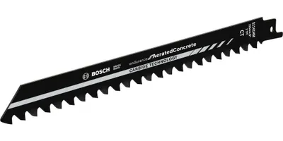 Produktbild von Bosch S 1141 HM, Stichsägeblatt, Porenbeton, Hartstahl (HCS), Weiß, Hartmetall-bestücktes Wolfram (TCT), 22,5 cm