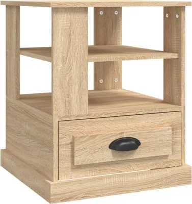 Obrázek produktu pro vidaXL Odkládací stolek Sonoma Oak 50x50x60 cm výrobek ze dřeva