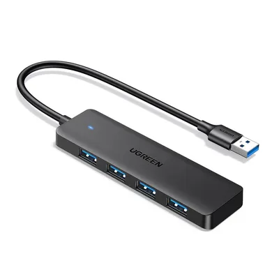 Image de Ugreen USB 3.0 4-PORT HUB USB-A TO 4XUSB Docking USB 3.2 Gen 1 (3.1 Gen 1) Type-A