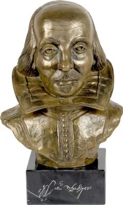 Immagine prodotto di William Shakespeare - Statua in marmo, statuetta di personaggio famoso, decorazione per uffici, scuole e hotel del marchio Art-Dog