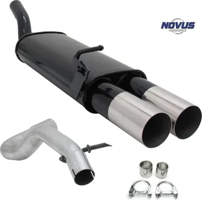 Immagine prodotto di Scarico sportivo Novus Scarico 2x90 rotondo affilato Audi A3 Seat Leon VW Golf 4 Maggiolino