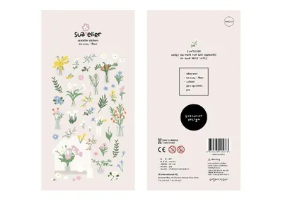 Productafbeelding van Decoratieve stickers, Wilde Bloemen, Suatelier