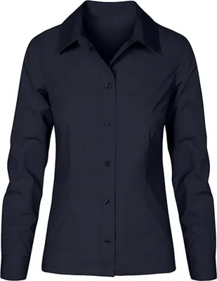 Image de Promodoro Femmes Chemise à manches longues en popeline