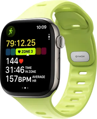 Obrázek produktu pro Nomad Tempo Band, Kapela, Chytré hodinky, Světle zelená, Apple, 45mm / 46mm, Guma
