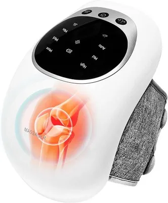 Productafbeelding van Elektrische kniemassageapparaat, draagbaar, met infraroodtechnologie, temperatuurregeling en vibratie, voor verlichting van knieartrose