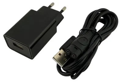 Produktbild von Trade-Shop USB-A Netzadapter Ladegerät Ladekabel für Philips BG3007 BG3017 BG3027 BG3475 BG3480 BG3485 BG5021 BG5470 BG5475 BG5480 BG5485 BG7470