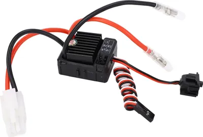 Obrázek produktu pro 60A kartáčovaný ESC, vodotěsný, prachotěsný, elektronický regulátor rychlosti pro 1/10 RC auta, lodě