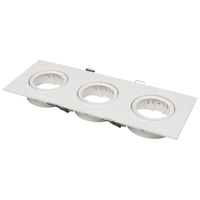 Productafbeelding van Inbouwframe McShine DL-483, vierkant, 3-voudig, 253x93mm, scharnierend, wit