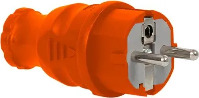 Image de Fiche en caoutchouc NOVA 230 V 16 A IP44 orange