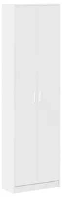 Produktbild von "im Sonderangebot" Kleiderschrank 1 PC - Kleiderständer Garderobe skandinavischer Stil - mit Regal Weiß 55x25x189cm Holzwerkstoff - Kleiderschränke design 2026 734081
