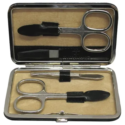 Zdjęcie produktu dla Zestaw do manicure WINDROSE Merino Moda Manicure Set Black czarny