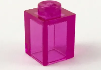 Produktbild von 1 Stück LEGO, Teil Nr. 3005 in Trans Dunkel Pink (Trans Dark Pink)