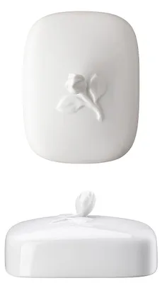 Imagen del producto de Recipiente para mantequilla Hutschenreuther, diseño "Maria Theresia", color blanco, referencia 02013-800001-15171