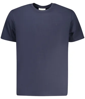 Produktbild von Herren Kurzarm T-Shirt Blau mit Rundhals & Stickerei Logo