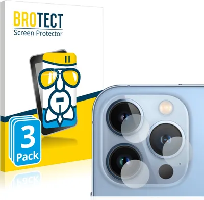 Produktbild von 3x BROTECT Schutzglas für Apple iPhone 13 Pro Max (NUR Kameraschutz) Schutzfolie Panzer Folie Glas Display Schutz klar