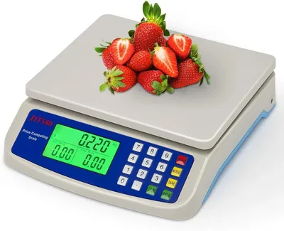 Produktbild von DT580 30kg / 1g Digitalwaage Küchenwaage wasserdicht Metzgerwaage Obstwaage LCD
