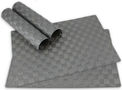 Immagine prodotto di Tovagliette MODERN set di 4 grigio come tovagliette da tavola